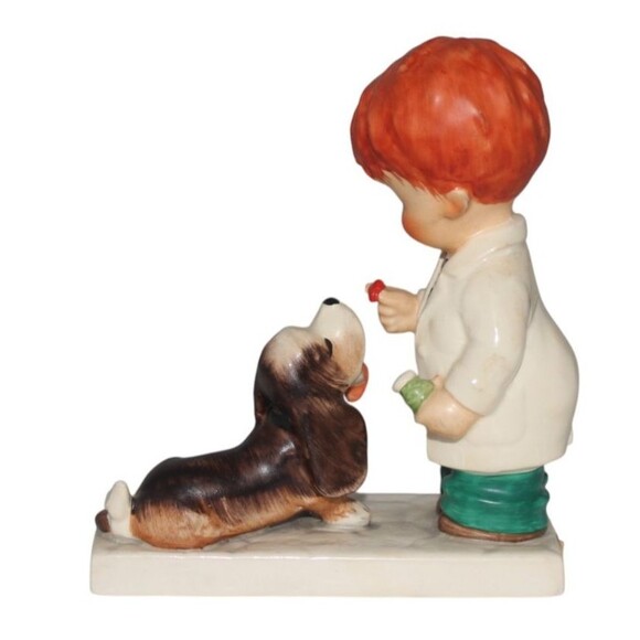 Goebel Charlot Byj 70 Say A-A-A-AAH Red Head Figurine Vintage Hummel - Picture 4 of 6